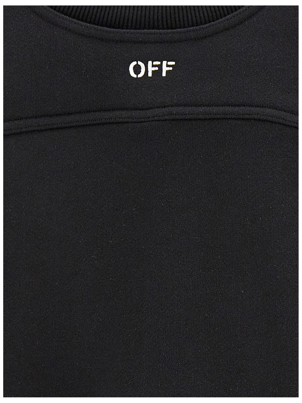 Off-White Zweifarbiger Baumwollpullover