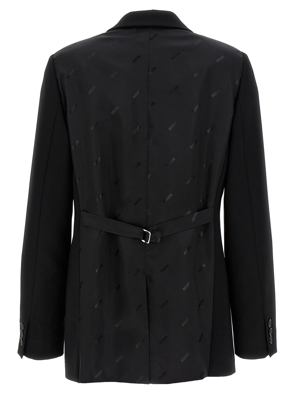 Moschino Schwarzer Blazer aus Polyester