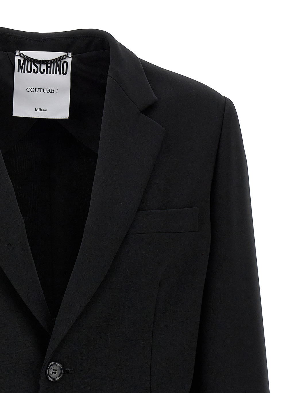 Moschino Schwarzer Blazer aus Polyester