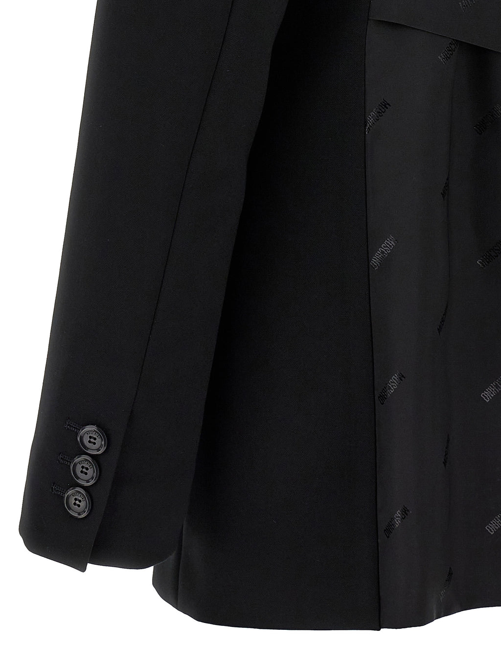Moschino Schwarzer Blazer aus Polyester