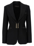 Max Mara Schwarzer Blazer aus reiner Schurwolle