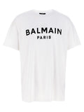Balmain Zweifarbiges Bio-Baumwoll-T-Shirt