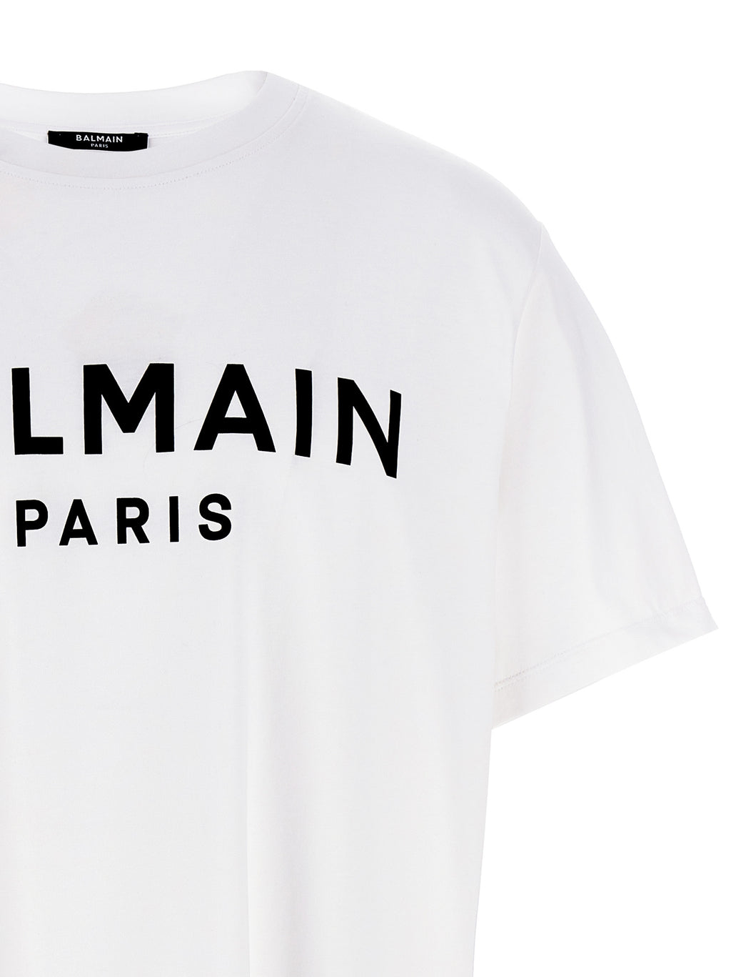 Balmain Zweifarbiges Bio-Baumwoll-T-Shirt