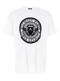 Balmain Zweifarbiges Bio-Baumwoll-T-Shirt