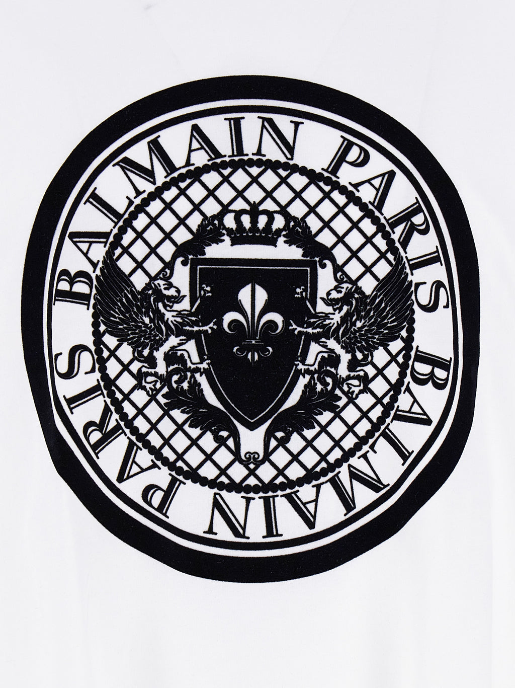 Balmain Zweifarbiges Bio-Baumwoll-T-Shirt
