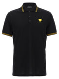 Versace Schwarzes Baumwoll-Poloshirt