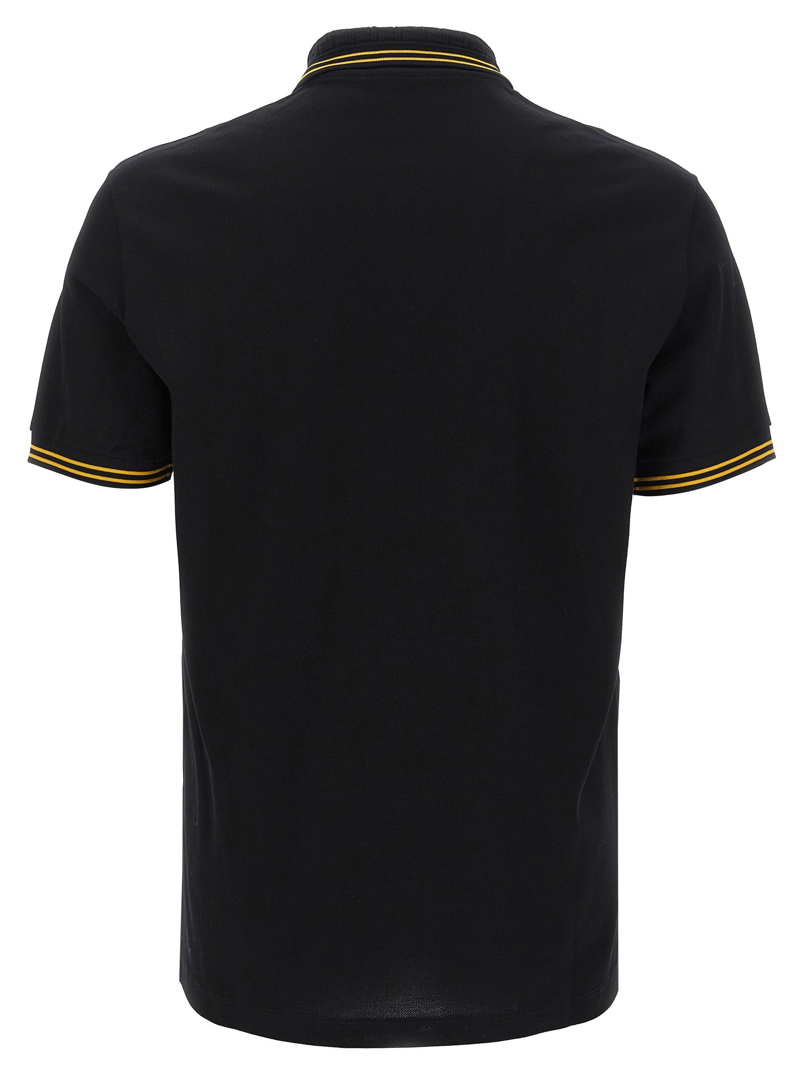 Versace Schwarzes Baumwoll-Poloshirt