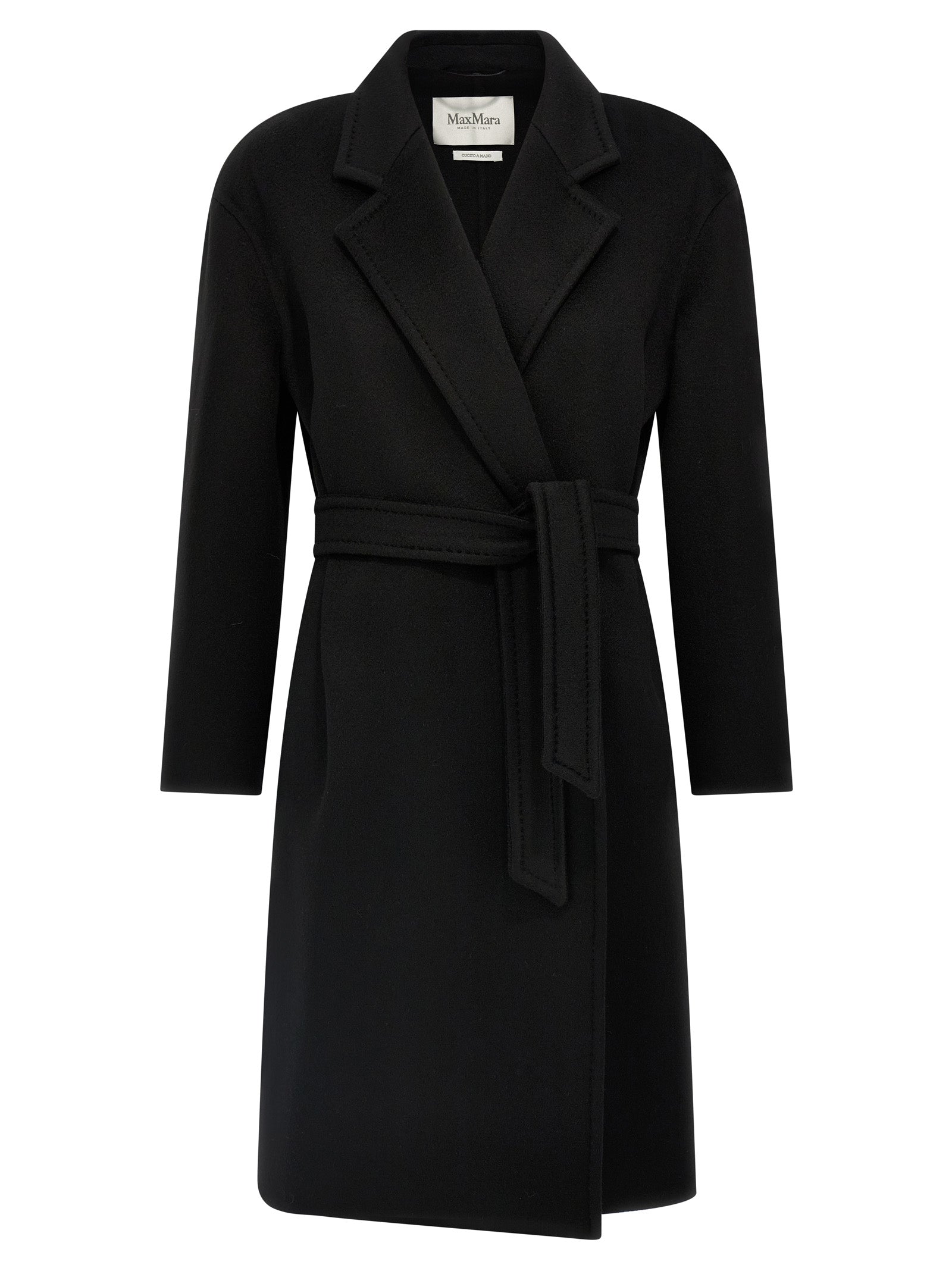 Max Mara Schwarzer Kaschmir-Mantel
