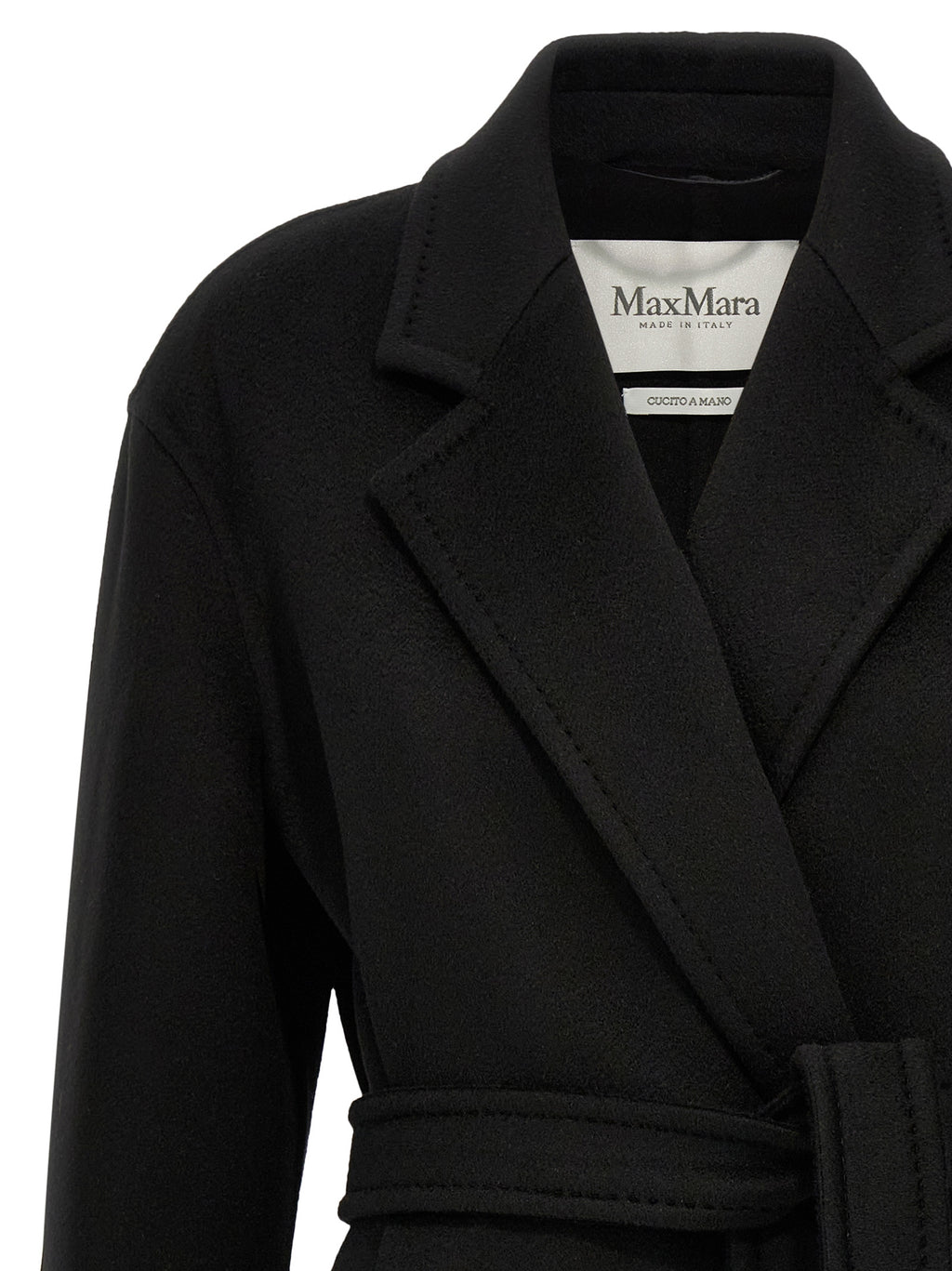 Max Mara Schwarzer Kaschmir-Mantel