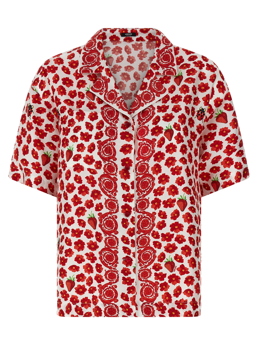 Versace Mehrfarbige Seidenbluse