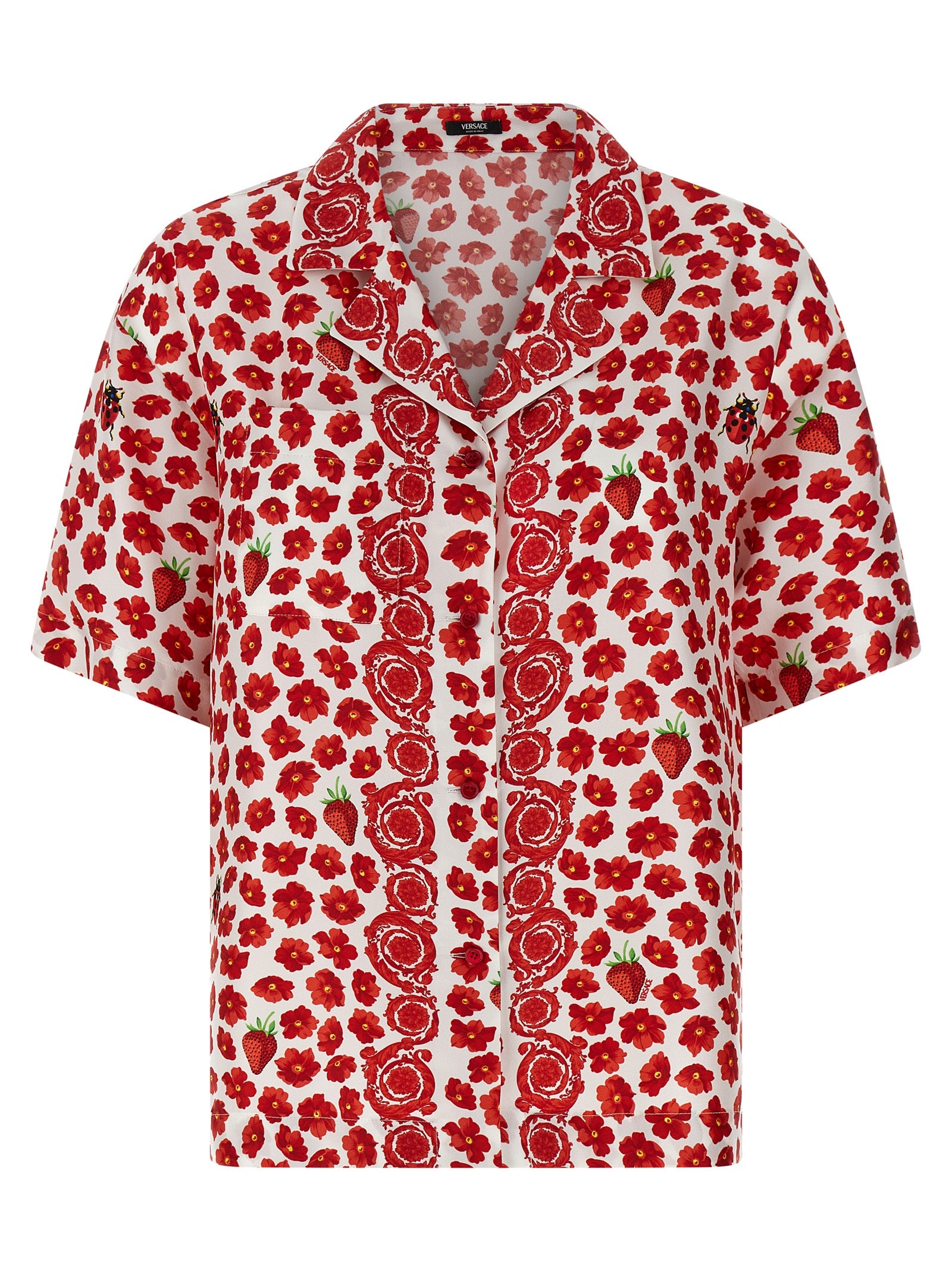 Versace Mehrfarbige Seidenbluse