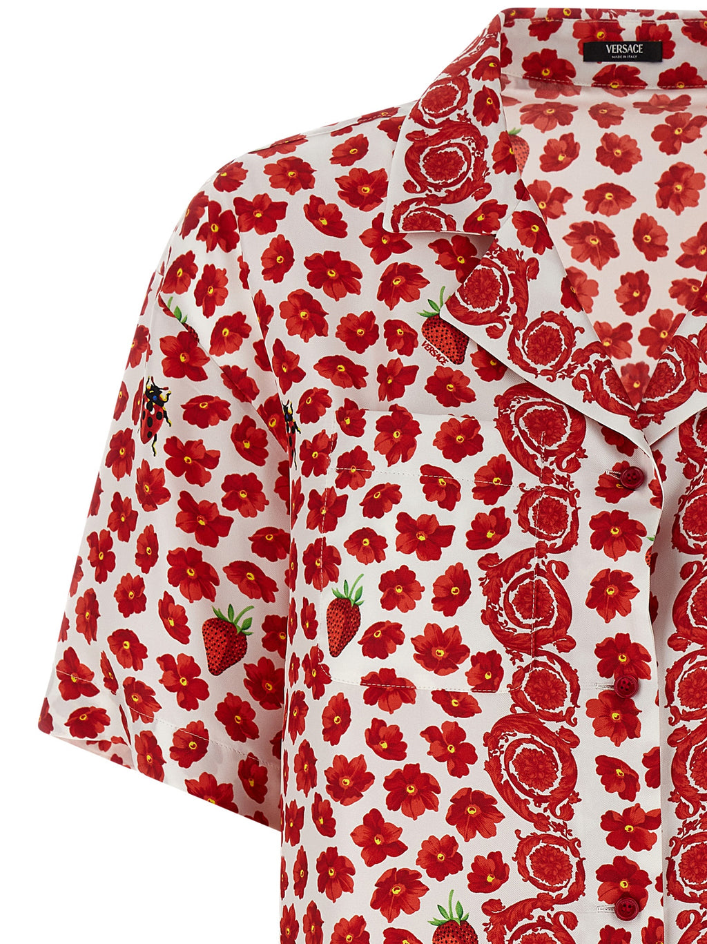 Versace Mehrfarbige Seidenbluse