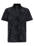 Versace Mehrfarbiges Polohemd aus Baumwolle
