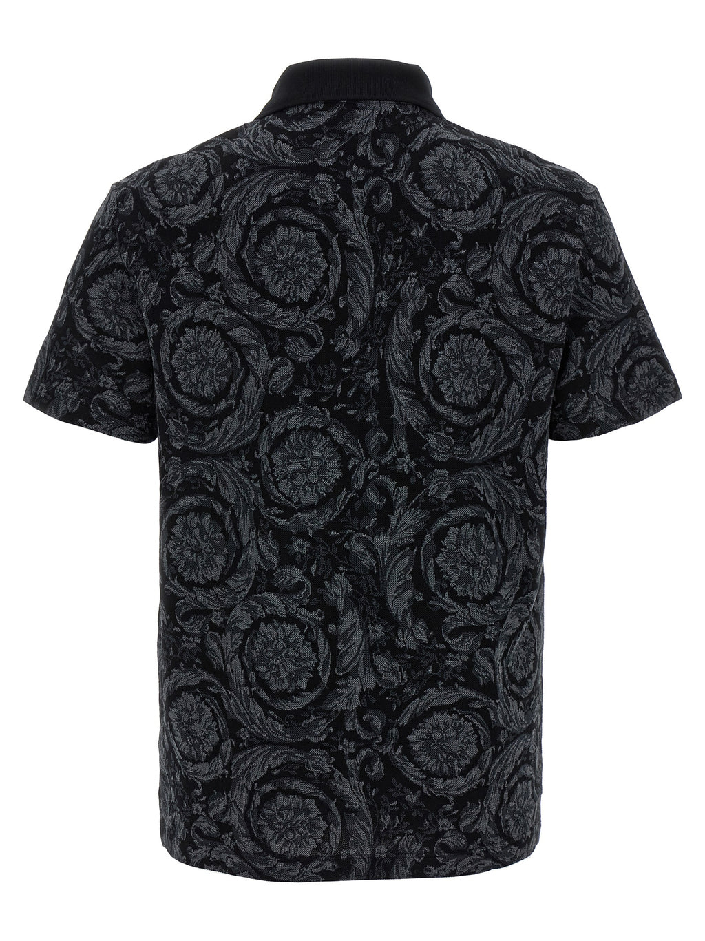 Versace Mehrfarbiges Polohemd aus Baumwolle