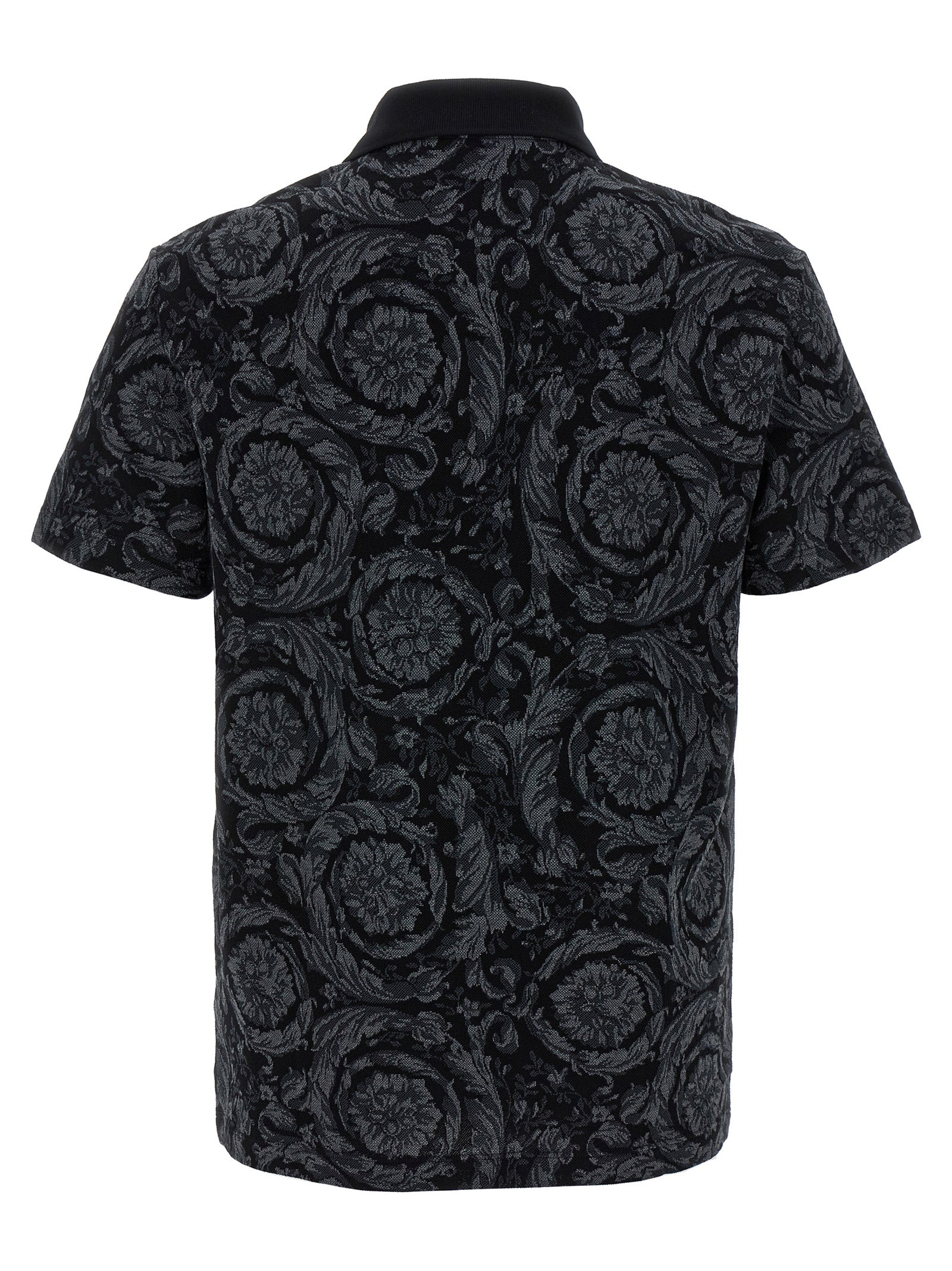 Versace Mehrfarbiges Polohemd aus Baumwolle