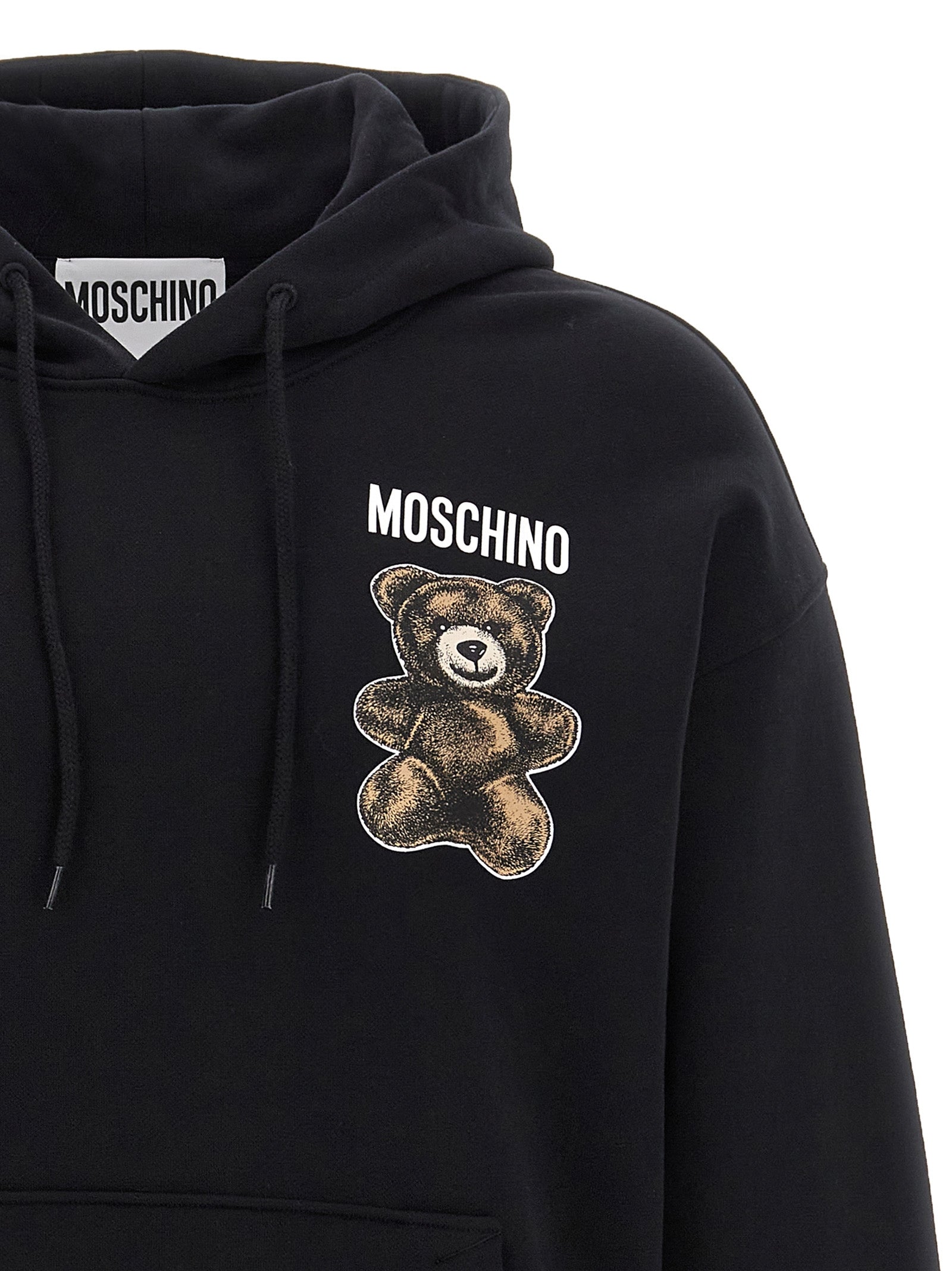 Moschino Schwarzer Baumwoll-Sweatshirt