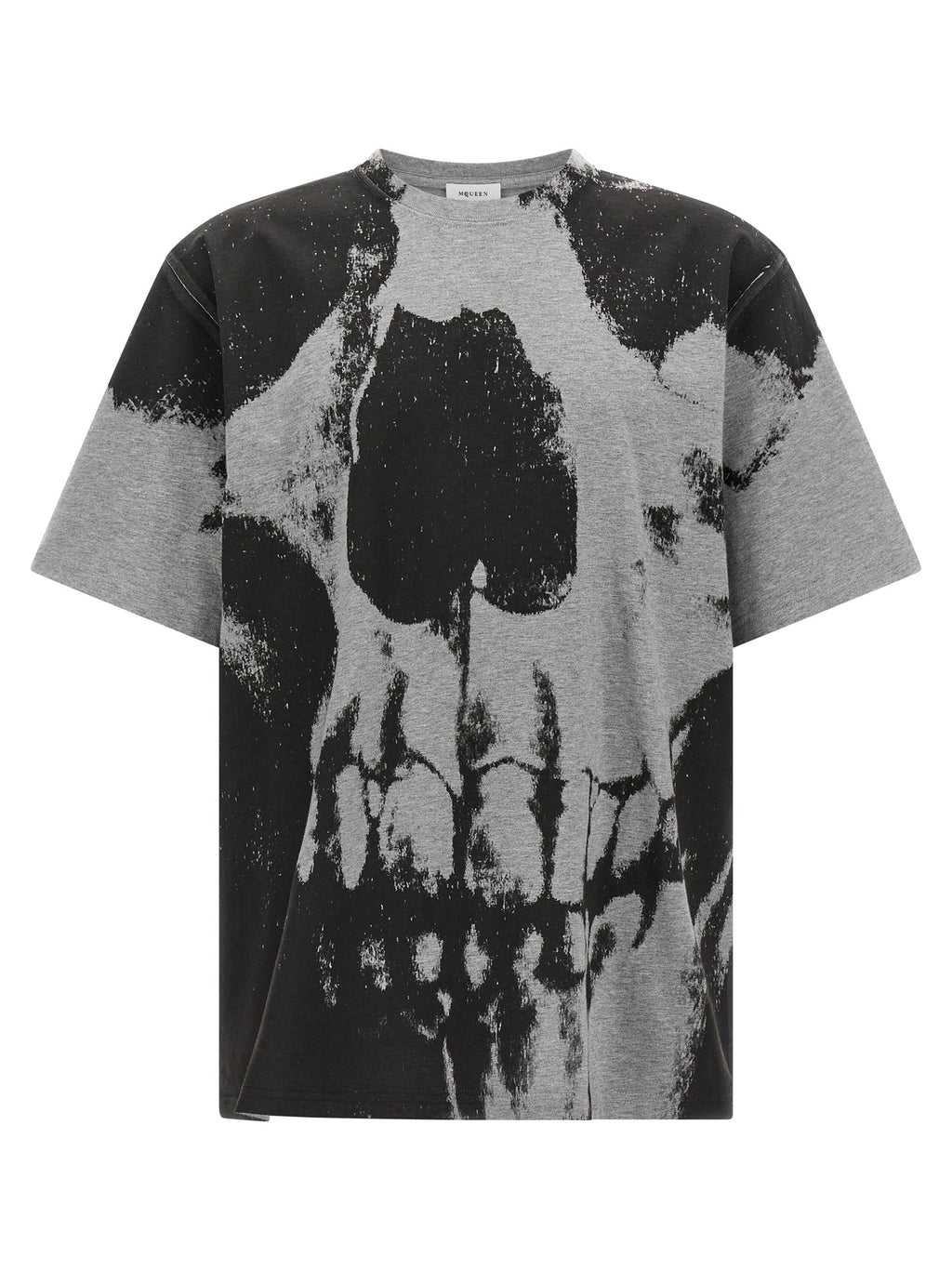 Alexander McQueen Graues Baumwoll-T-Shirt