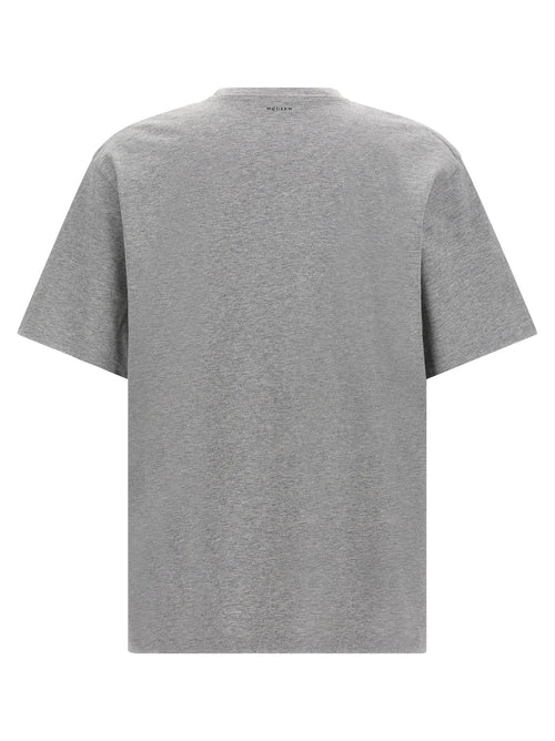 Alexander McQueen Graues Baumwoll-T-Shirt