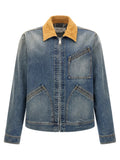 Alexander McQueen Blaue Jeansjacke aus Baumwolle