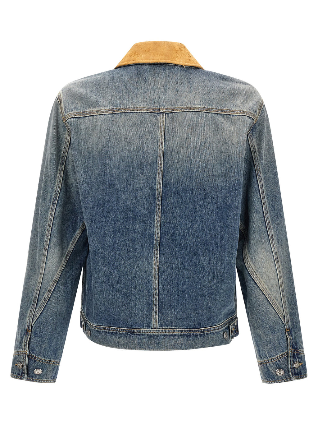 Alexander McQueen Blaue Jeansjacke aus Baumwolle