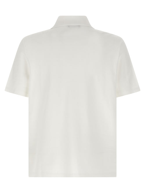 Balmain Bicolor Cotton Polo Shirt