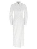 Max Mara Weißes Baumwoll-Maxikleid