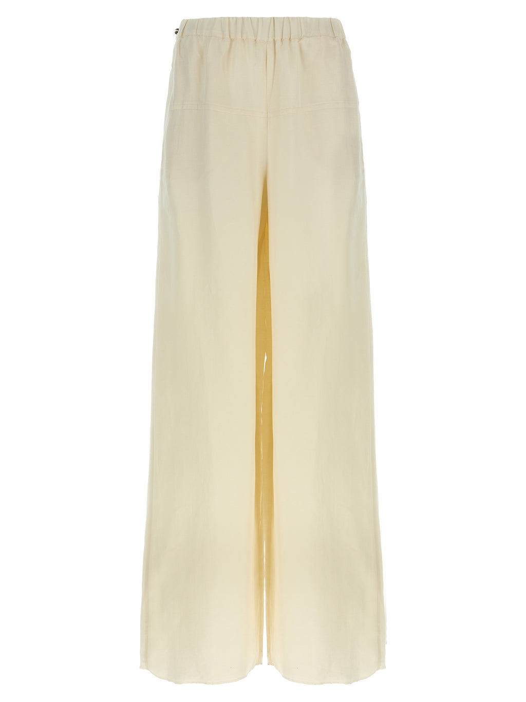 Max Mara Weiße Leinen-Freizeithose