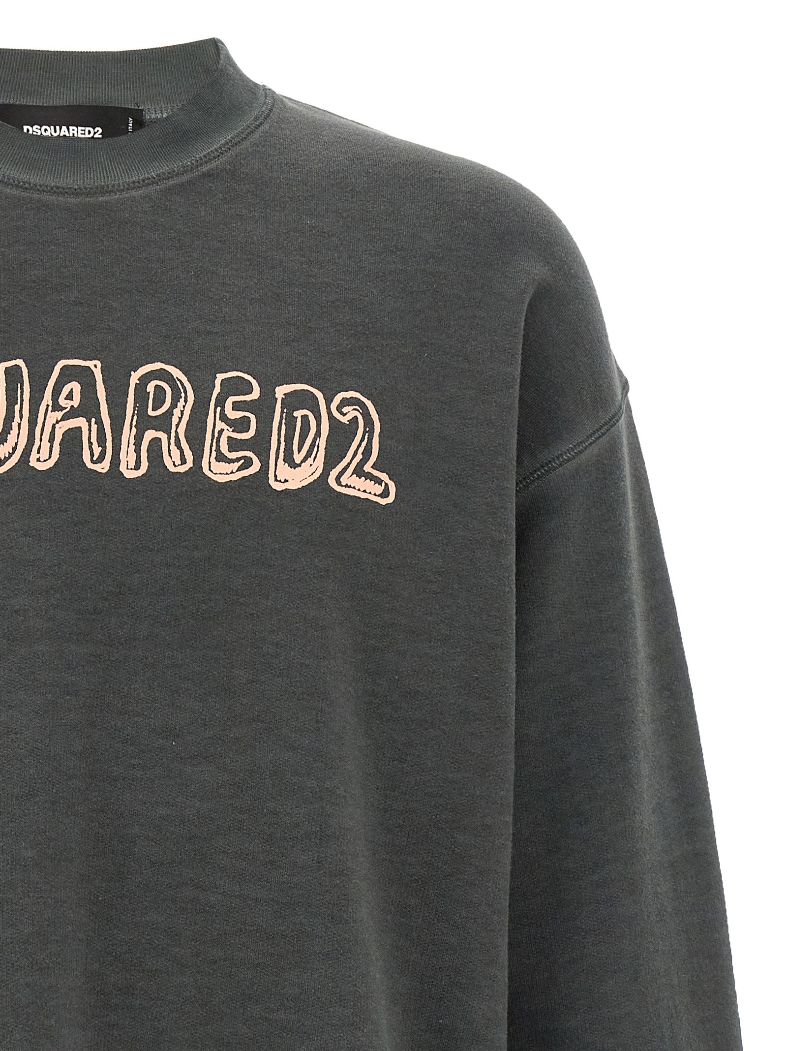 Dsquared² Grauer Baumwollpullover
