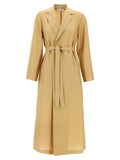 Max Mara Beiger Mantel aus Fluorofaser