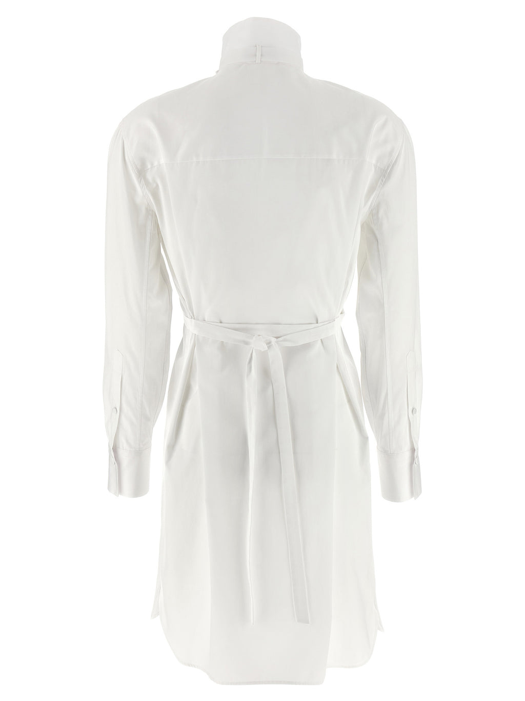 Alexander McQueen Weißes Baumwoll-Midikleid