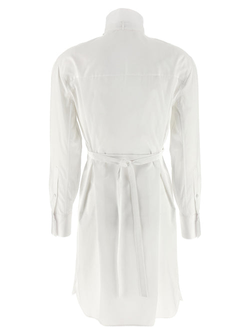 Alexander McQueen Weißes Baumwoll-Midikleid