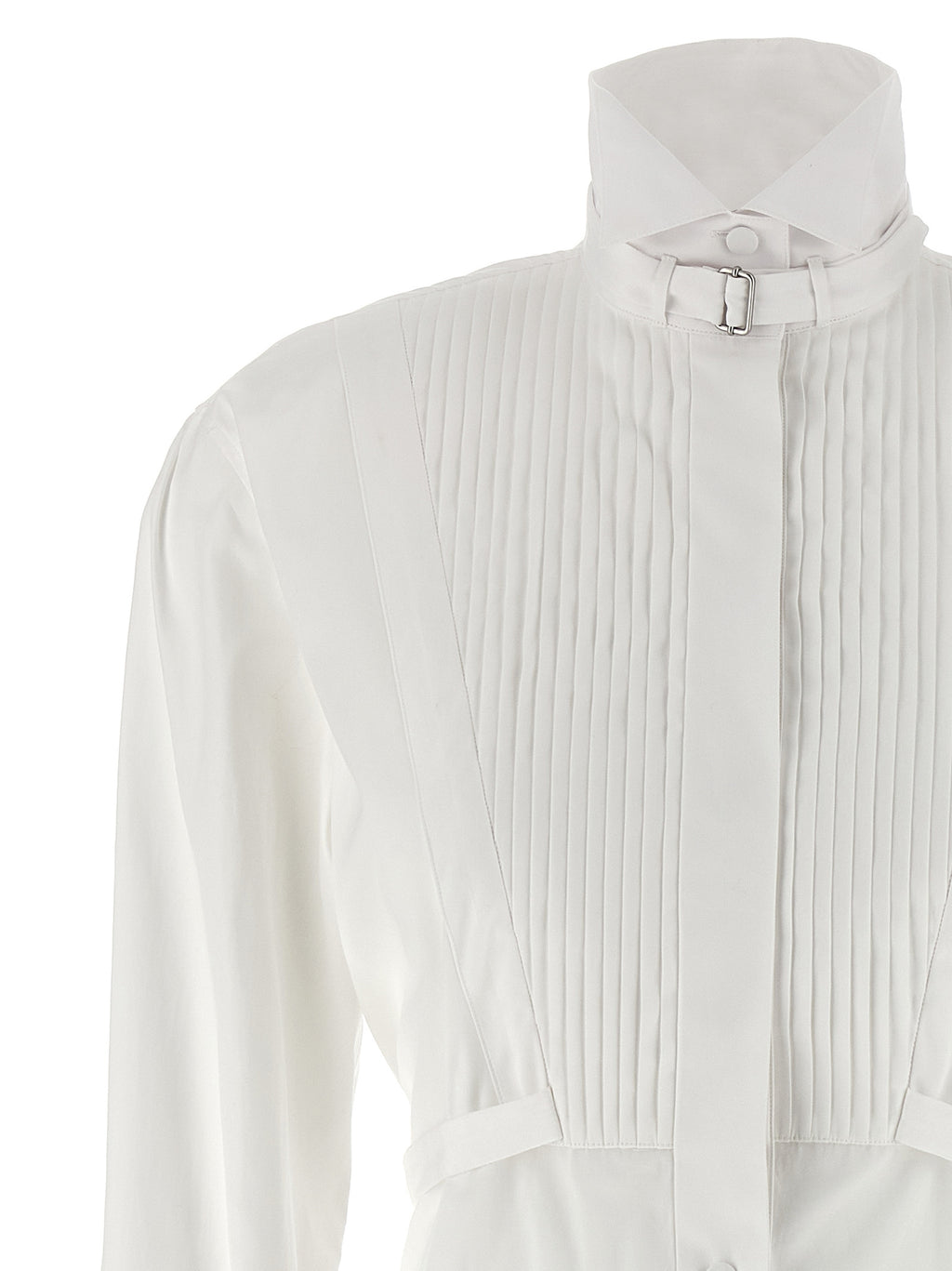 Alexander McQueen Weißes Baumwoll-Midikleid