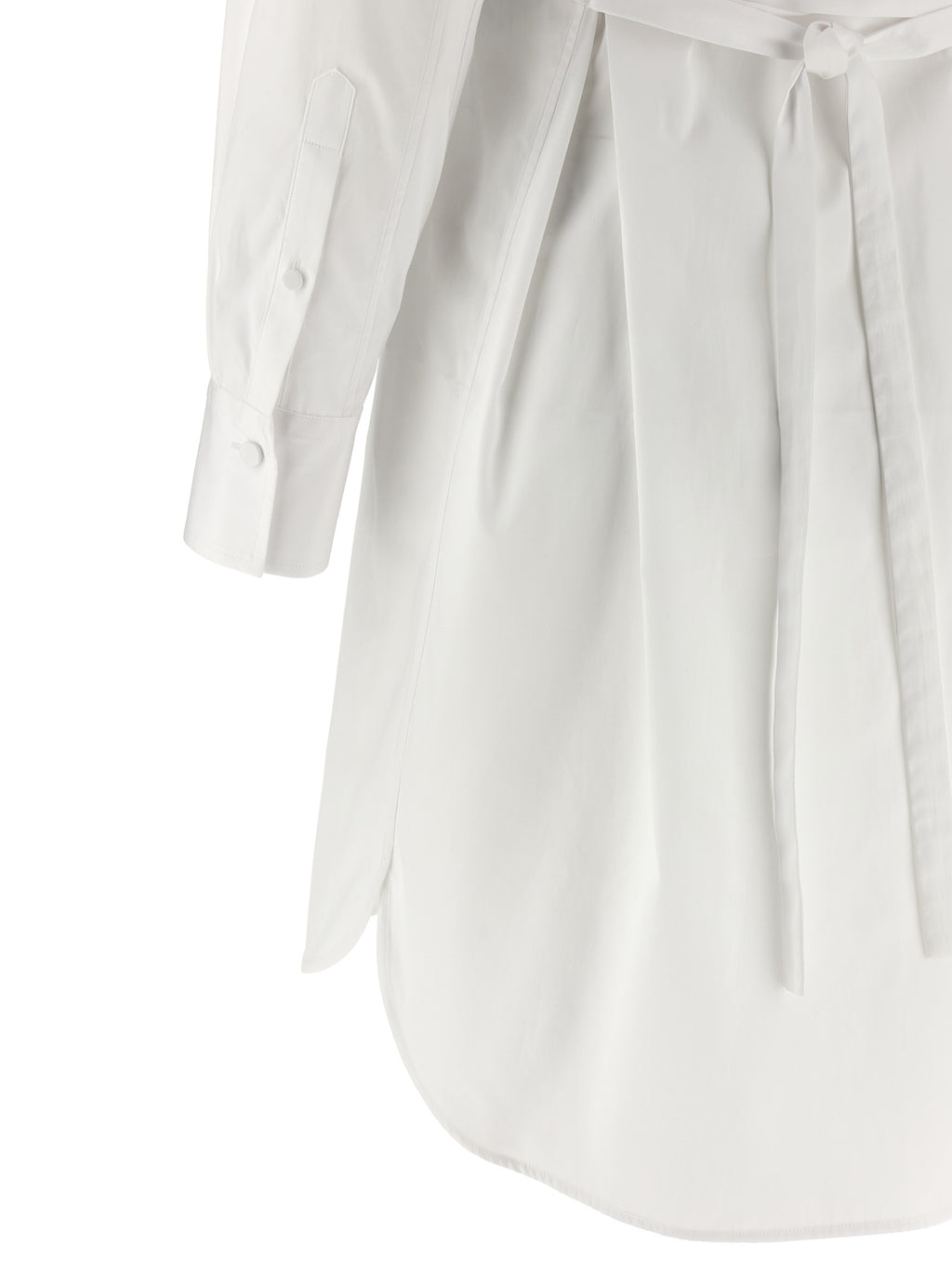 Alexander McQueen Weißes Baumwoll-Midikleid