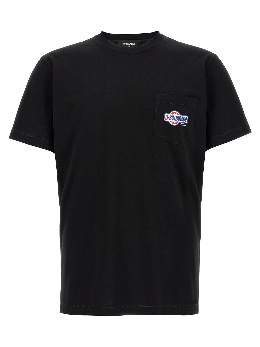 Dsquared² Schwarzes Baumwoll-T-Shirt