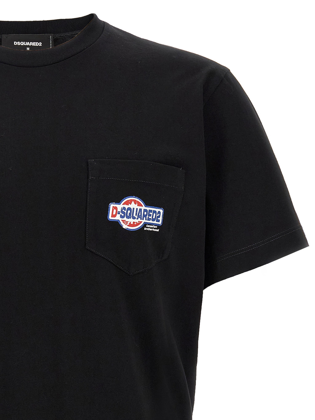 Dsquared² Schwarzes Baumwoll-T-Shirt