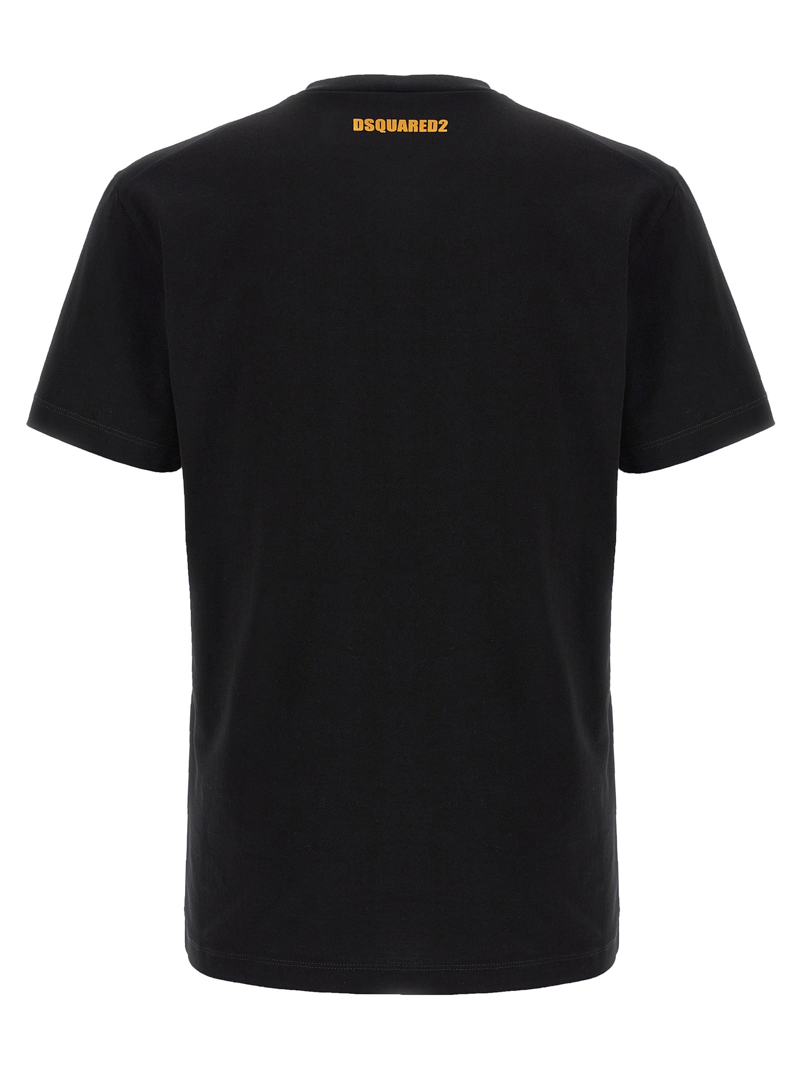 Dsquared² Schwarzes Baumwoll-T-Shirt