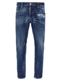 Dsquared² Blaue Baumwoll-Skinny-Jeans