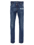 Dsquared² Blaue Baumwoll-Jeans im Slim Fit