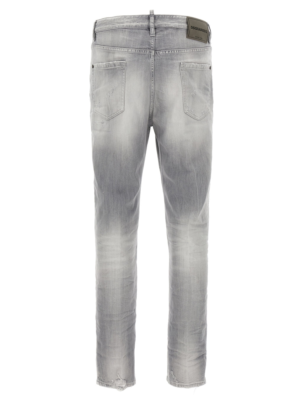 Dsquared² Graue Jeans aus Baumwolle im geraden Schnitt
