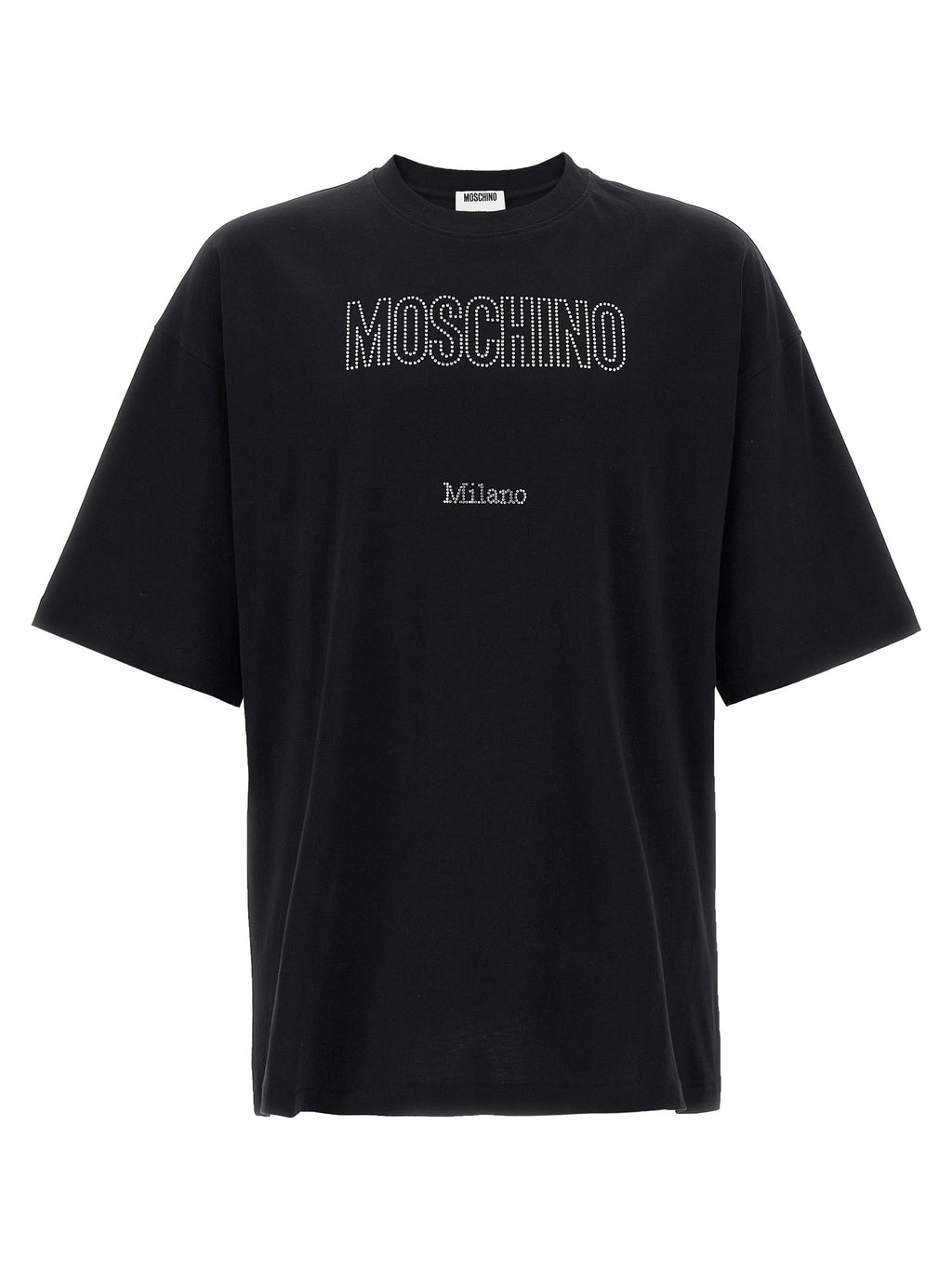 Moschino Schwarzes Baumwoll-T-Shirt