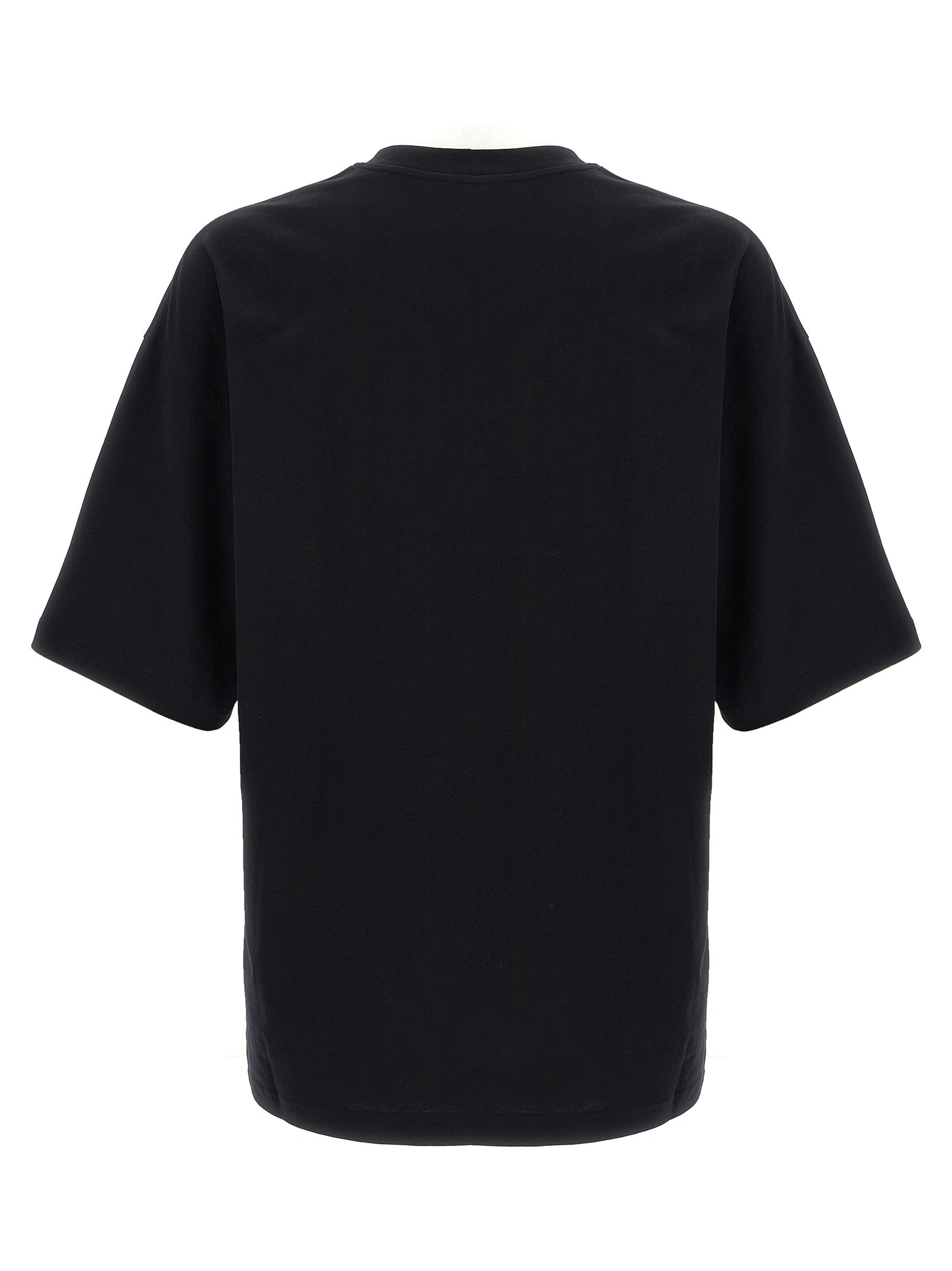Moschino Schwarzes Baumwoll-T-Shirt