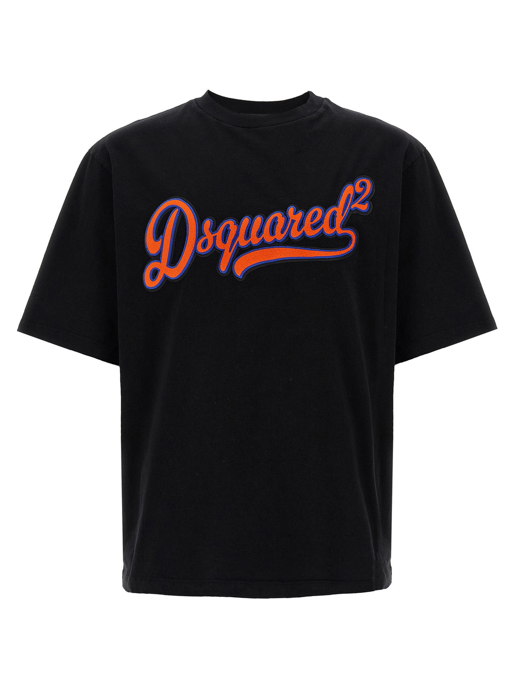 Dsquared² Schwarzes Baumwoll-T-Shirt