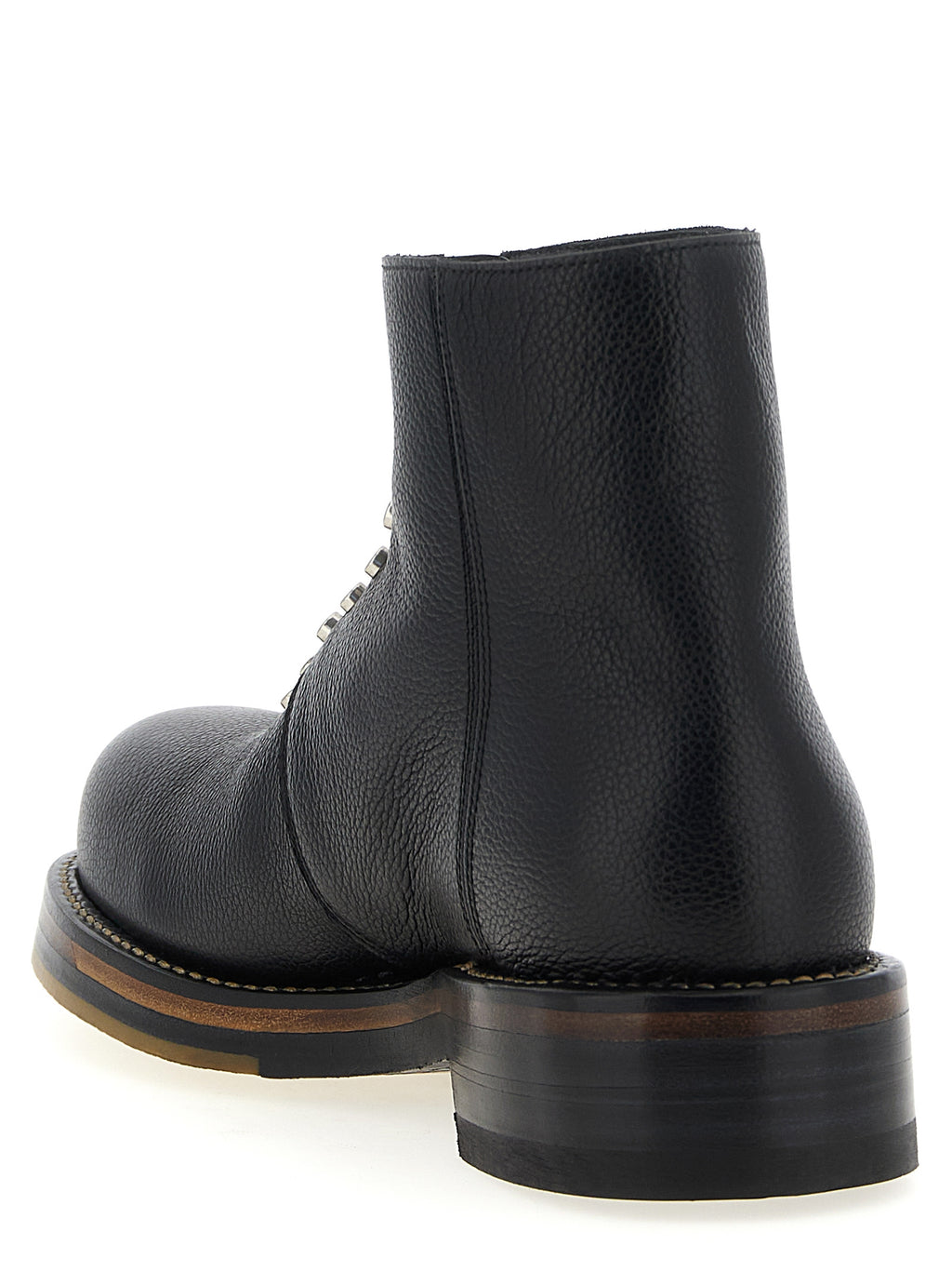Alexander McQueen Schwarze Stiefeletten aus Kalbsleder