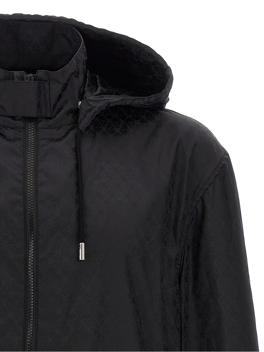 Alexander McQueen Schwarze Polyamid-Shell-Jacke