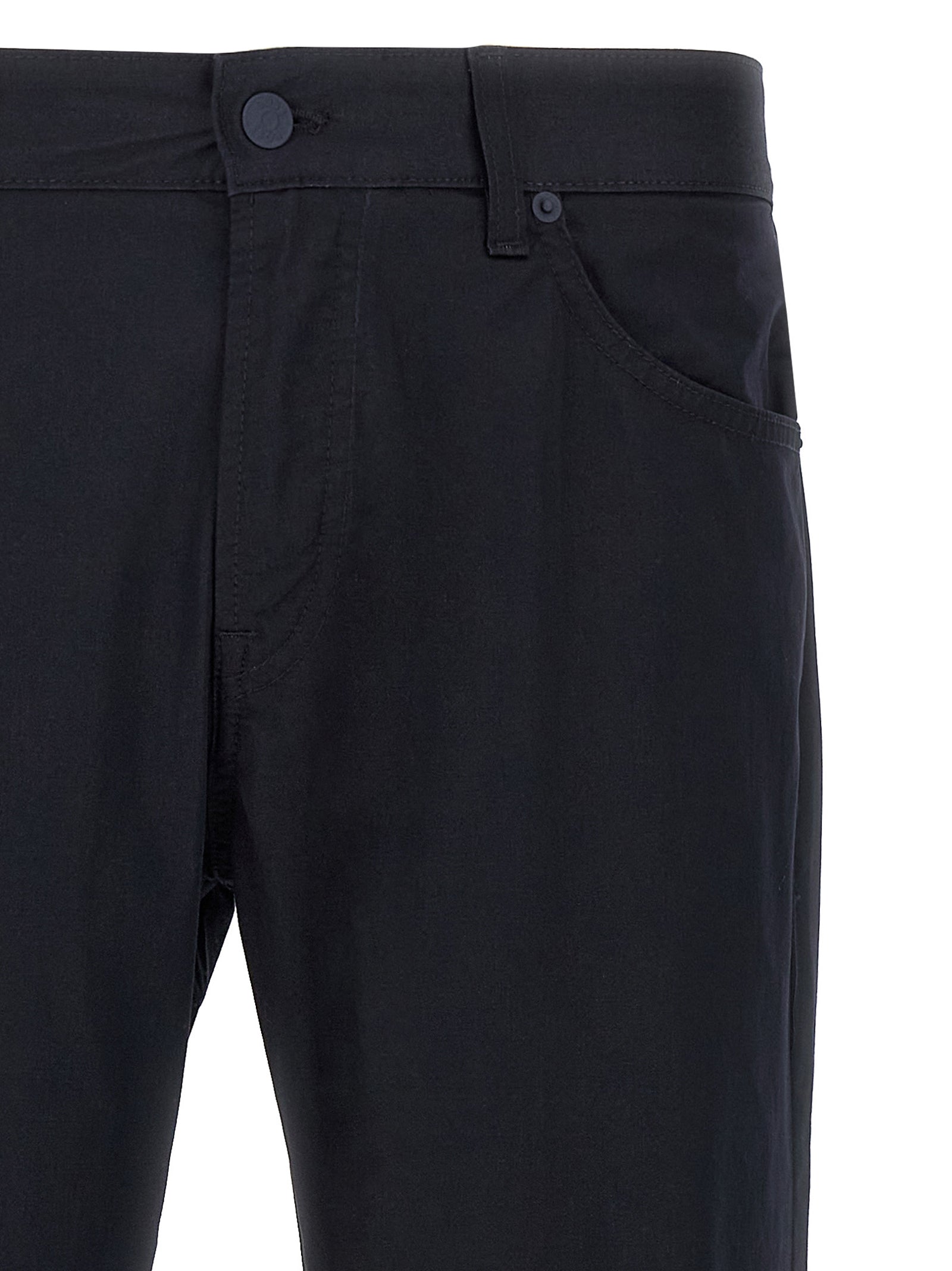 Hugo Boss Blaue Baumwoll-Freizeithose