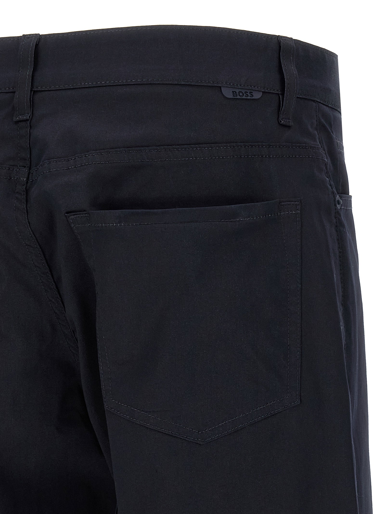 Hugo Boss Blaue Baumwoll-Freizeithose