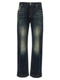 Alexander McQueen Blaue Baumwolljeans Denim
