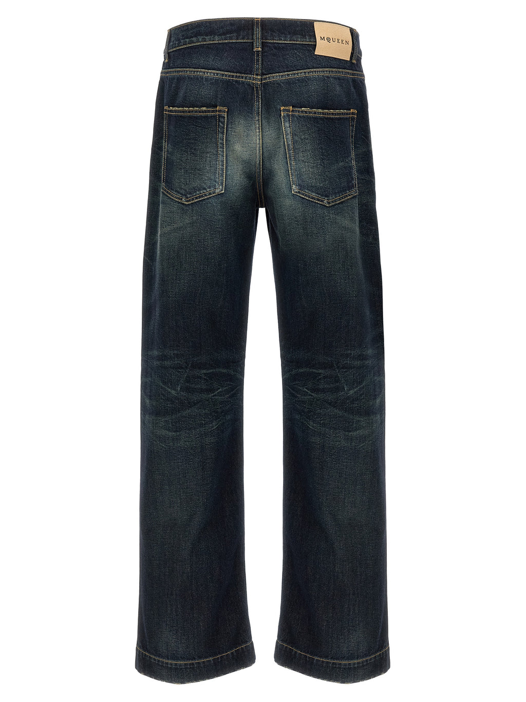 Alexander McQueen Blaue Baumwolljeans Denim