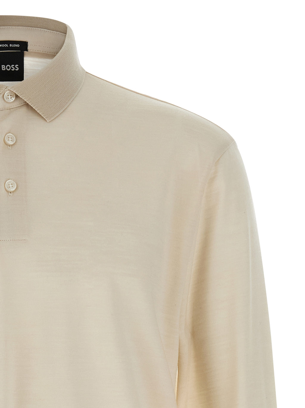 Hugo Boss Beige Woll-Poloshirt