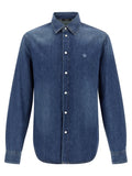 Versace Blaue Baumwollbluse